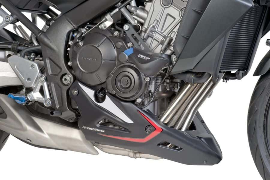 Engine spoiler PUIG 7021J matt black stickers included