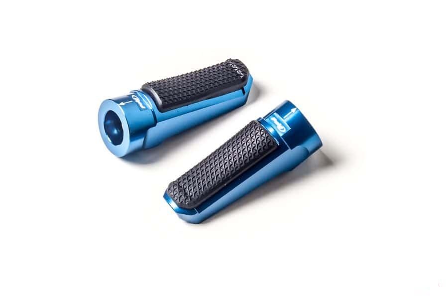 Footpegs without adapters PUIG SPORT 7318A plavi with rubber