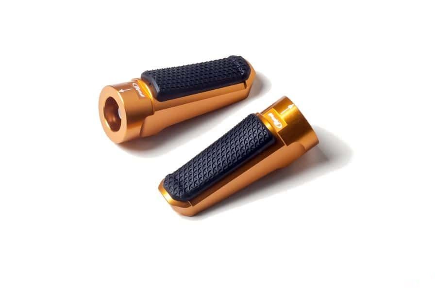 Footpegs without adapters PUIG SPORT 7318O zlato with rubber