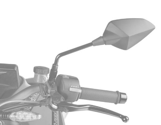 Uzvratni retrovizor PUIG RS1 FAIRING FITTING 7344C carbon look right