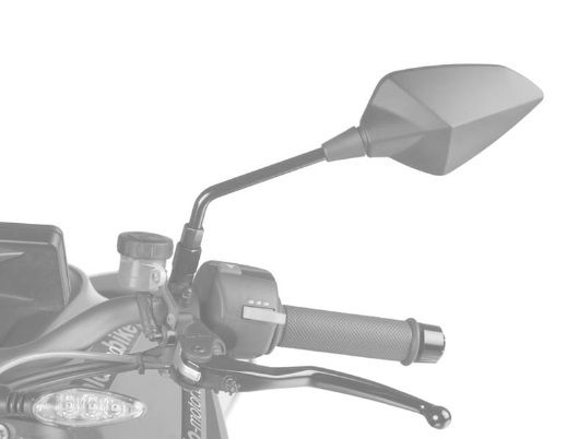 Uzvratni retrovizor PUIG RS1 70° FAIRING FITTING 7346C carbon look right