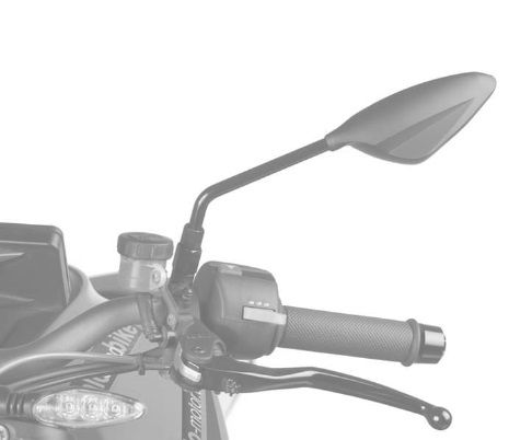 Uzvratni retrovizor PUIG RS2 FAIRING FITTING 7353C carbon look left