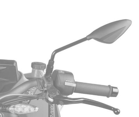 Uzvratni retrovizor PUIG RS2 70° FAIRING FITTING 7354C carbon look right