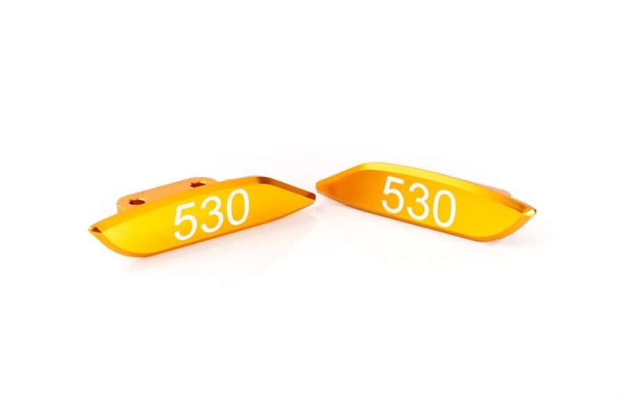 Base caps for OEM rear mirrors PUIG 7511O zlato pair