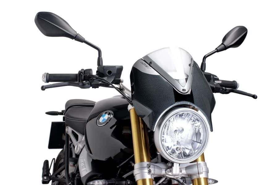 Windshield PUIG RETROVISION 7559W carbon look transparent