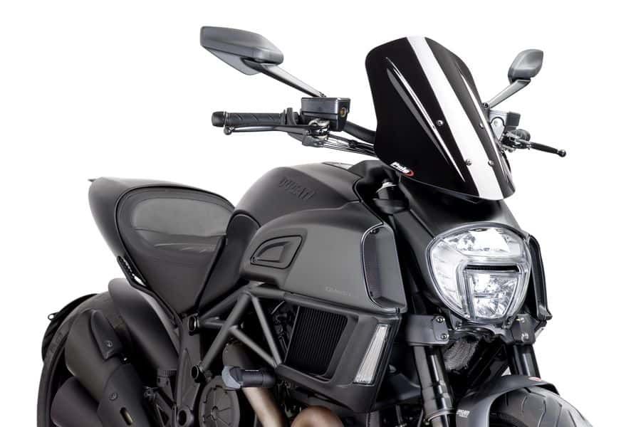 Windshield PUIG NEW. GEN TOURING 7570N Crni
