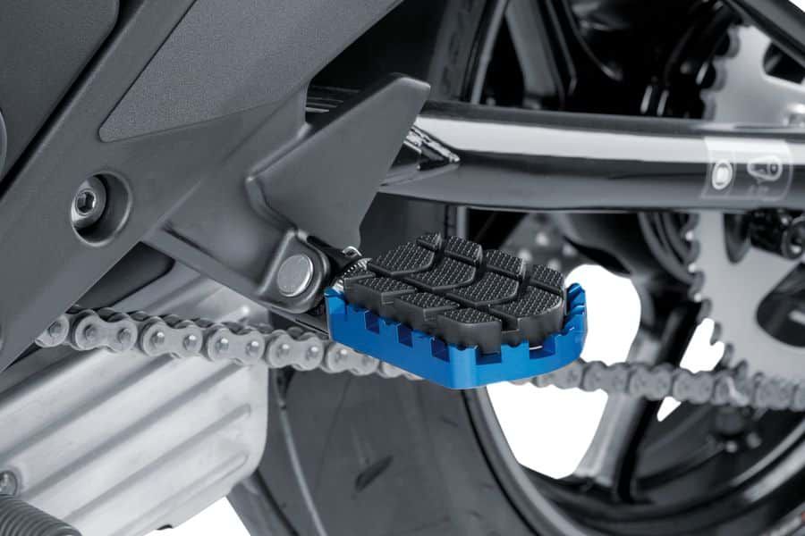 Footpegs without adapters PUIG ENDURO 7587A plavi with rubber