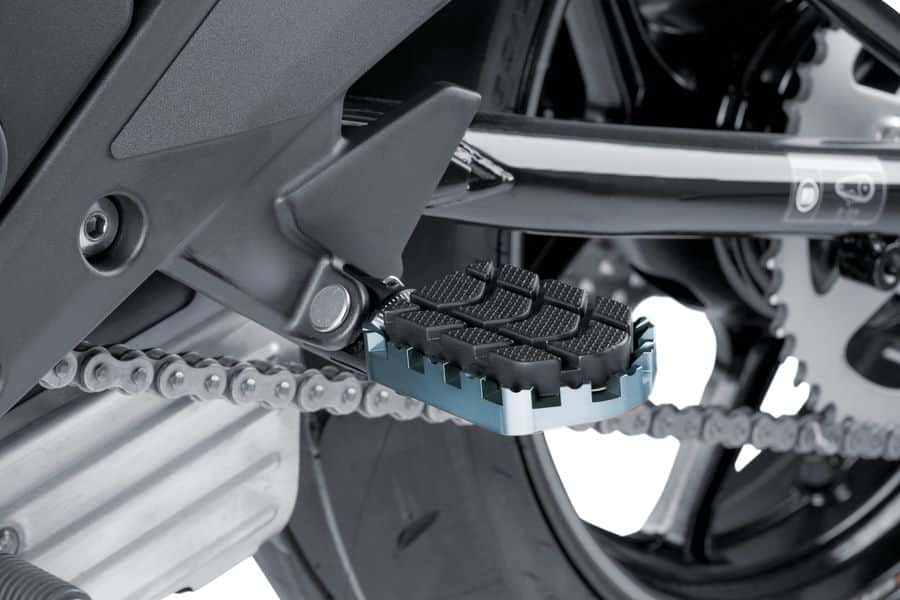 Footpegs without adapters PUIG ENDURO 7587P silver with rubber