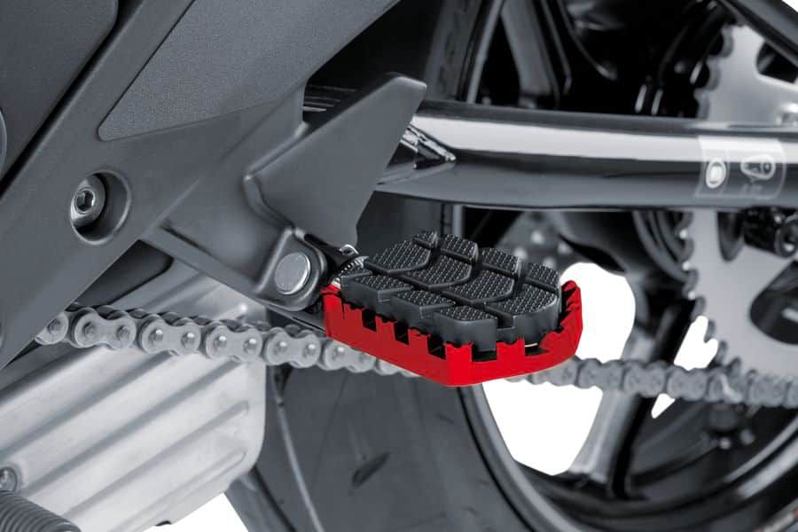 Footpegs without adapters PUIG ENDURO 7587R crven with rubber