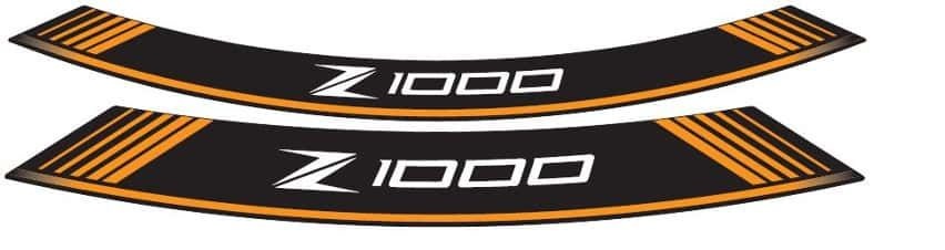 Rim strip PUIG Z1000 7590T orange set of 8 rim strips