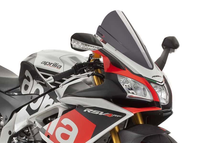 Windscreen PUIG RACING 7614F dark smoke for APRILIA RSV4 1000 R (Factory) 2015-2020