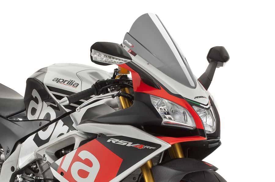 Windscreen PUIG RACING 7614H smoke for APRILIA RSV4 1000 R (Factory) 2015-2020
