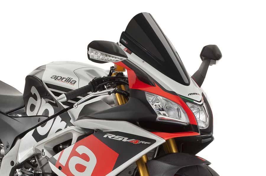 Windscreen PUIG RACING 7614N Crni for APRILIA RSV4 1000 R (Factory) 2015-2020