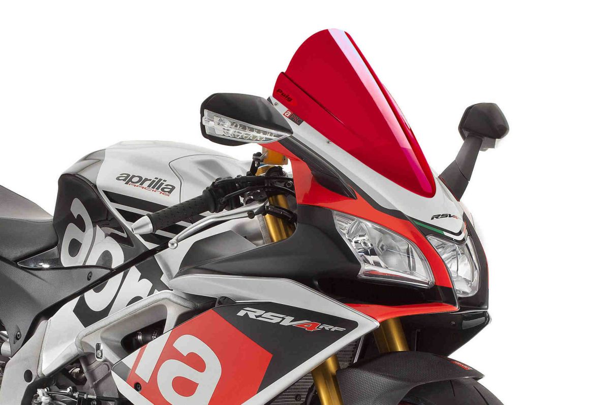 Windscreen PUIG RACING 7614R crven