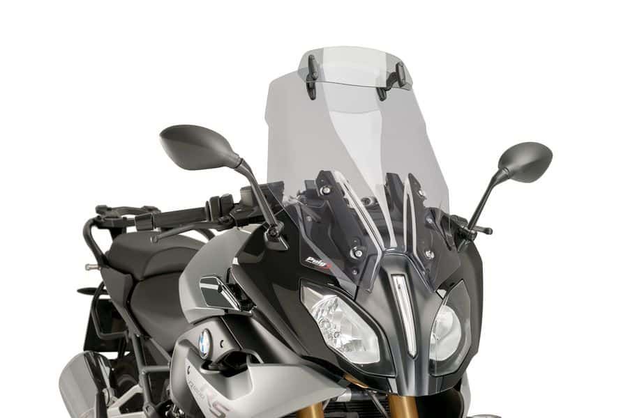 Windscreen PUIG TOURING WITH VISOR 7618H smoke for BMW R 1250 RS 2019-2024