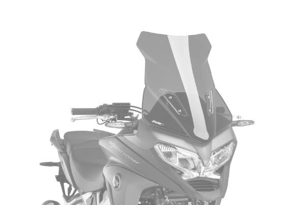 Windscreen PUIG TOURING 7626N Crni