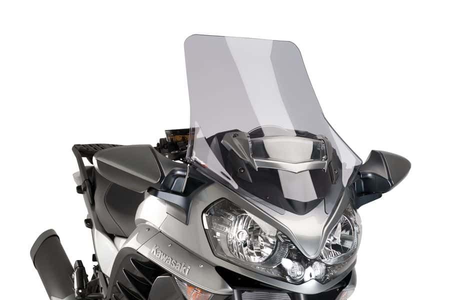 Windscreen PUIG TOURING 7628H smoke for KAWASAKI GTR 1400 2015-2017