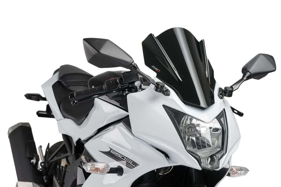 Windscreen PUIG RACING 7630N Crni