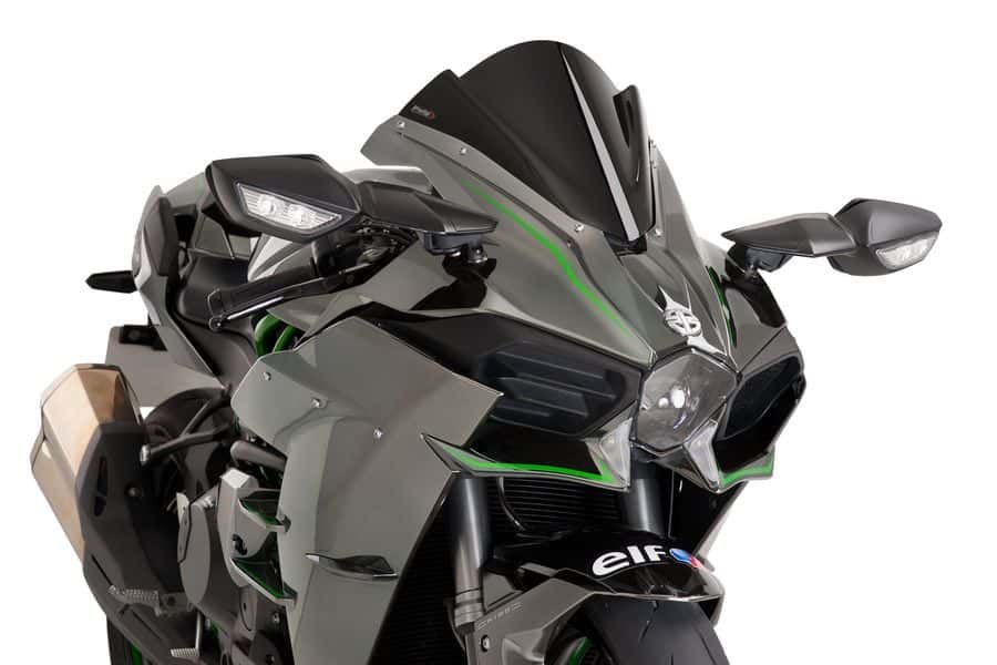 Windscreen PUIG RACING 7631N Crni
