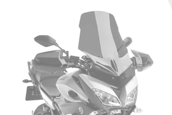 Windscreen PUIG TOURING 7646N Crni