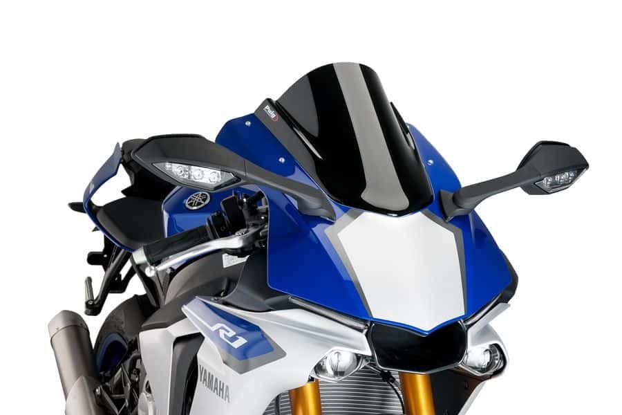 Windscreen PUIG RACING 7648N Crni