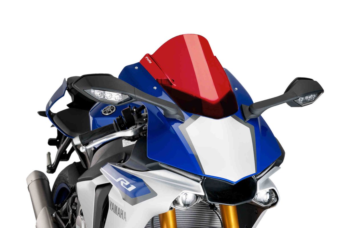 Windscreen PUIG RACING 7648R crven