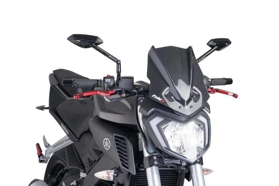 Windshield PUIG NEW. GEN SPORT 7654C carbon look