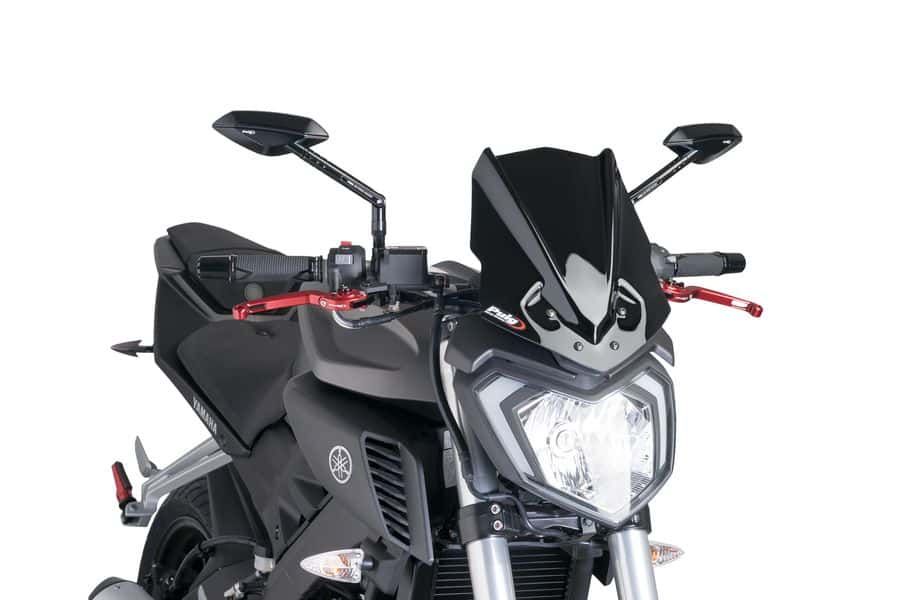 Windshield PUIG NEW GEN. SPORT 7654N Crni