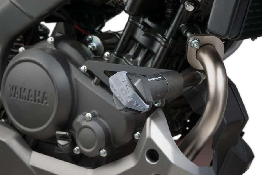 Frame sliders PUIG R12 7723N black with grey rubber