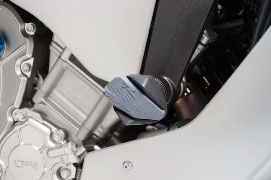 Frame sliders PUIG R12 7724N black with grey rubber