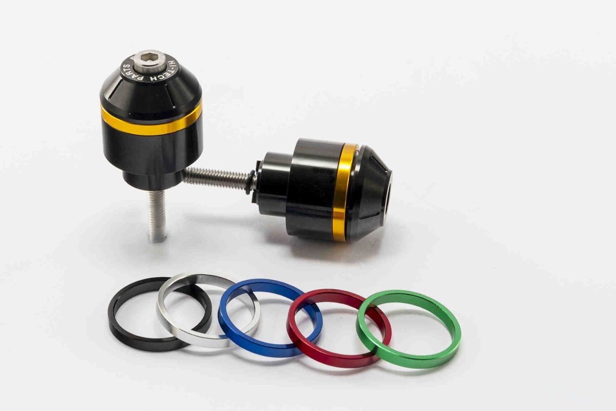 Bar ends PUIG SHORT WITH RING 8034N colour rings included