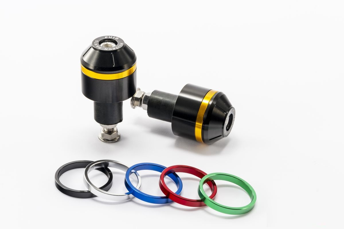 Universal bar ends PUIG SHORT WITH RING 8334N colour rings included za PUIG volane