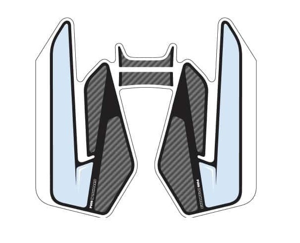 Tank pad PUIG SPECIFIC 8438C carbon look with side part