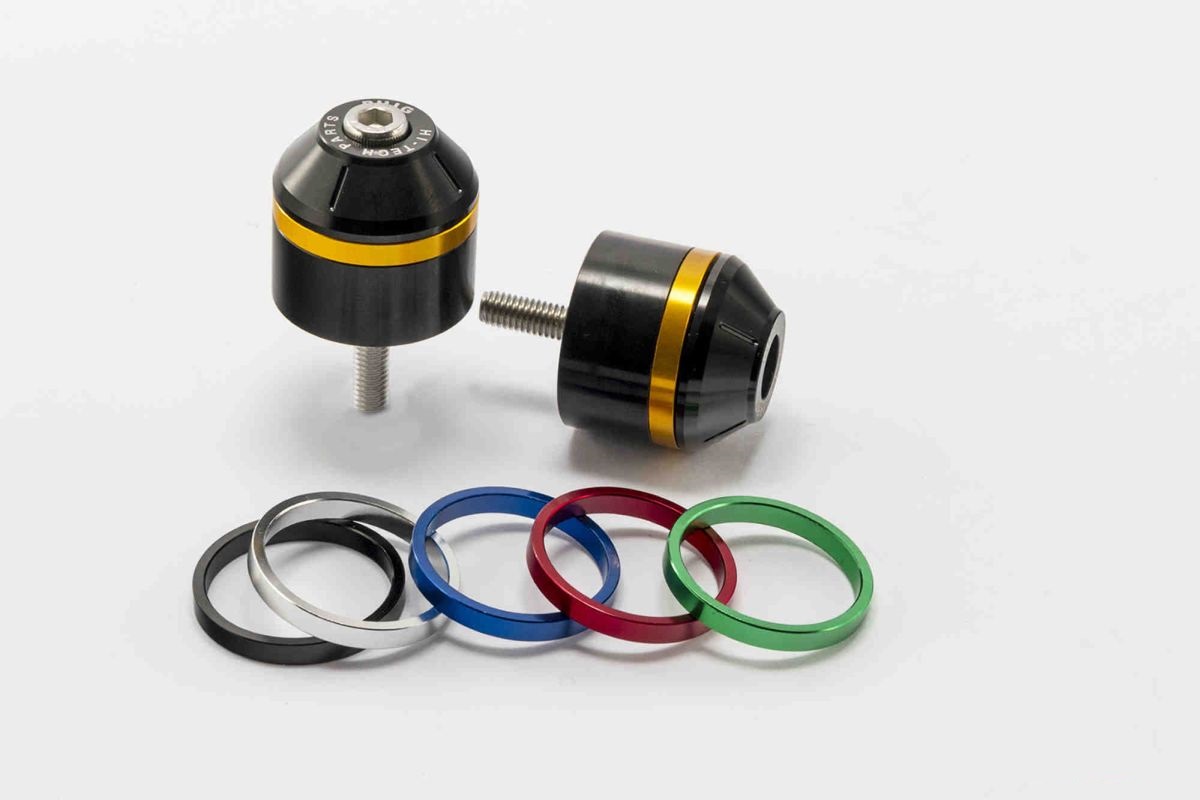 Bar ends PUIG SHORT WITH RING 8505N colour rings included