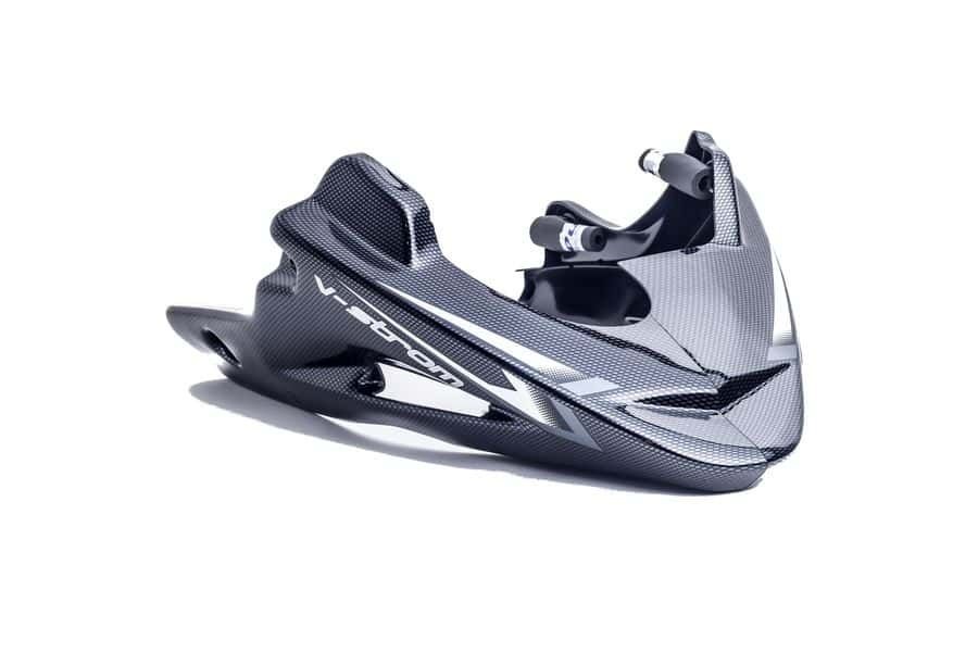 Engine spoiler PUIG 8559C carbon look stickers included