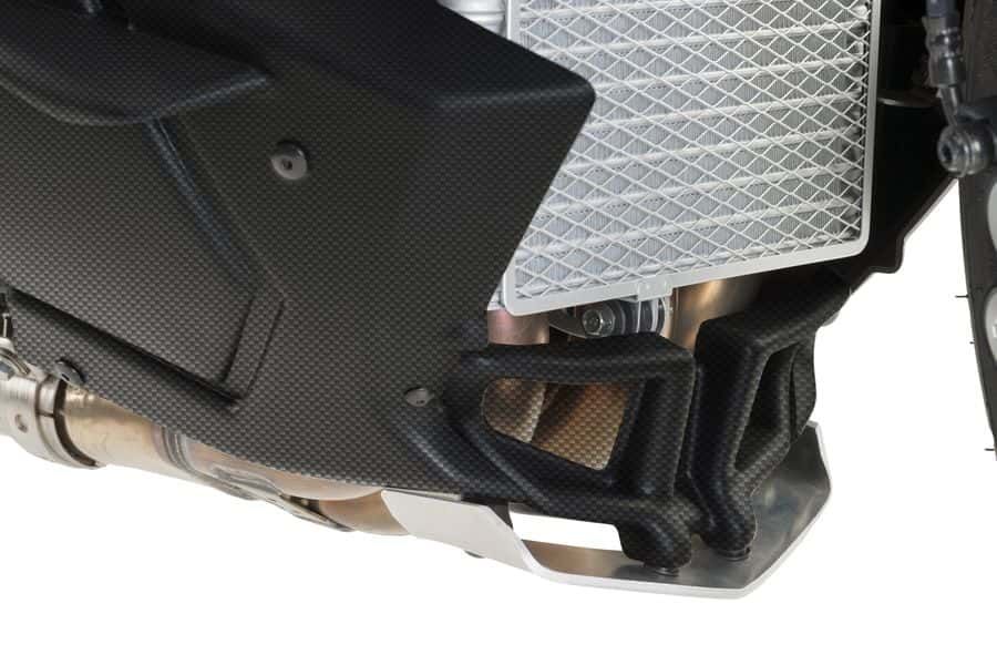 Engine spoiler PUIG 8560C carbon look stickers included