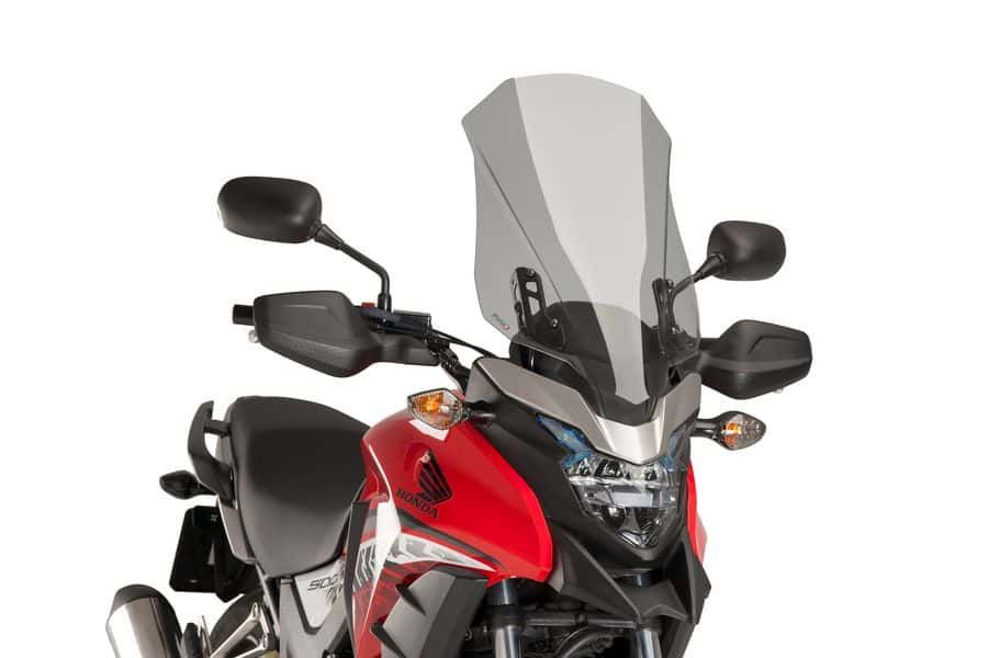 Windscreen PUIG TOURING 8901H smoke for HONDA CB 500 X / XA 2016-2024