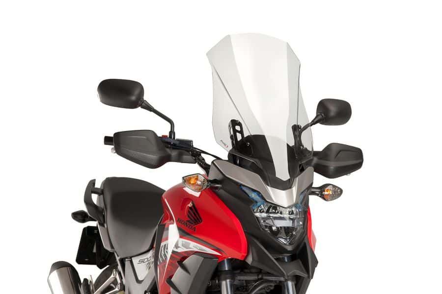 Windscreen PUIG TOURING 8901W transparent for HONDA CB 500 X / XA 2016-2024