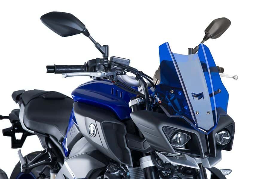 Windscreen PUIG RACING 8917A plavi