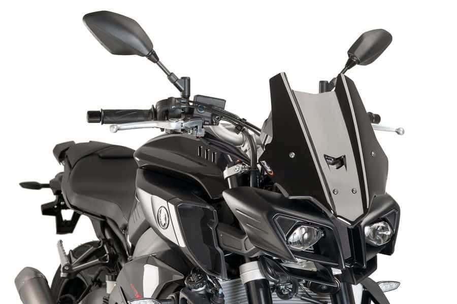 Windscreen PUIG RACING 8917N Crni