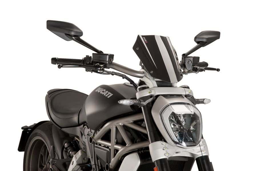 Windshield PUIG NEW GEN. SPORT 8921N Crni