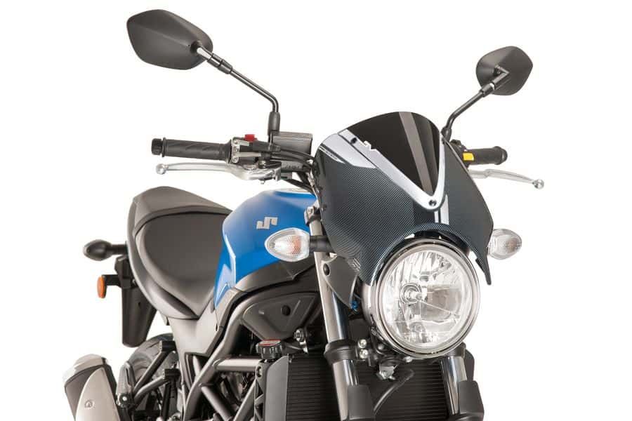 Windshield PUIG RETROVISION 8927N carbon look Crni