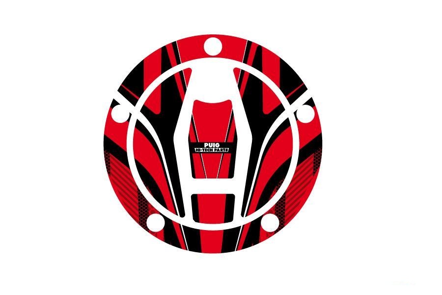 Fuel cap cover PUIG RADIKAL 9049R crven