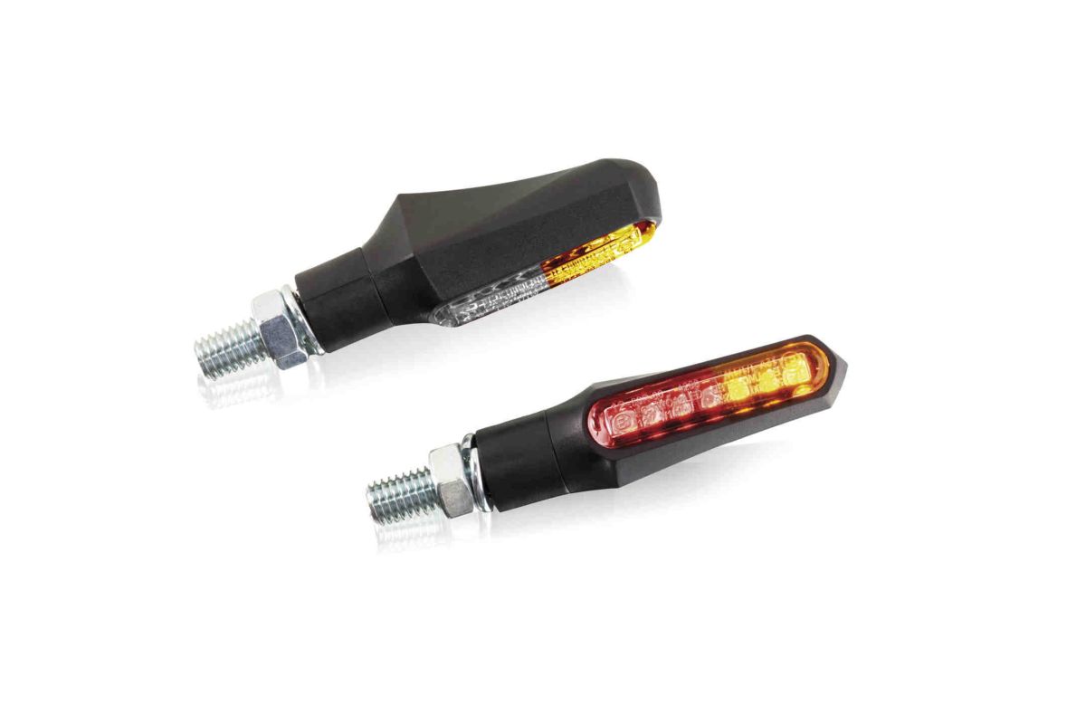 Turn signals PUIG CURVE 9084N Crni front, homologated