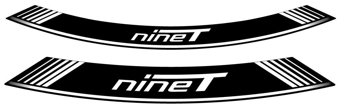 Rim strip PUIG R NINE T 9133B white set of 8 rim strips