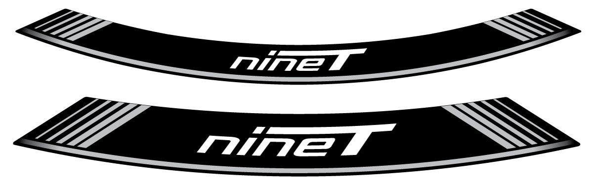Rim strip PUIG R NINE T 9133P silver set of 8 rim strips