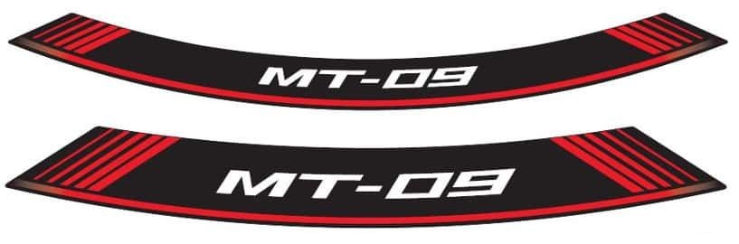 Rim strip PUIG MT-09 9135R crven set of 8 rim strips