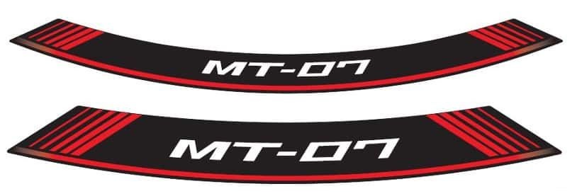 Rim strip PUIG MT-07 9136R crven set of 8 rim strips