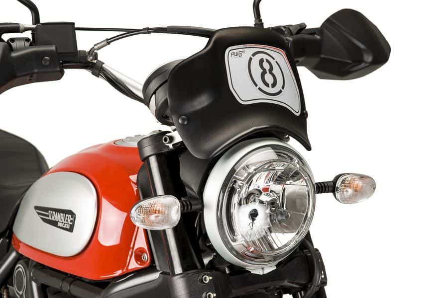 Windshield PUIG FRONTAL PLATE 9177J matt black
