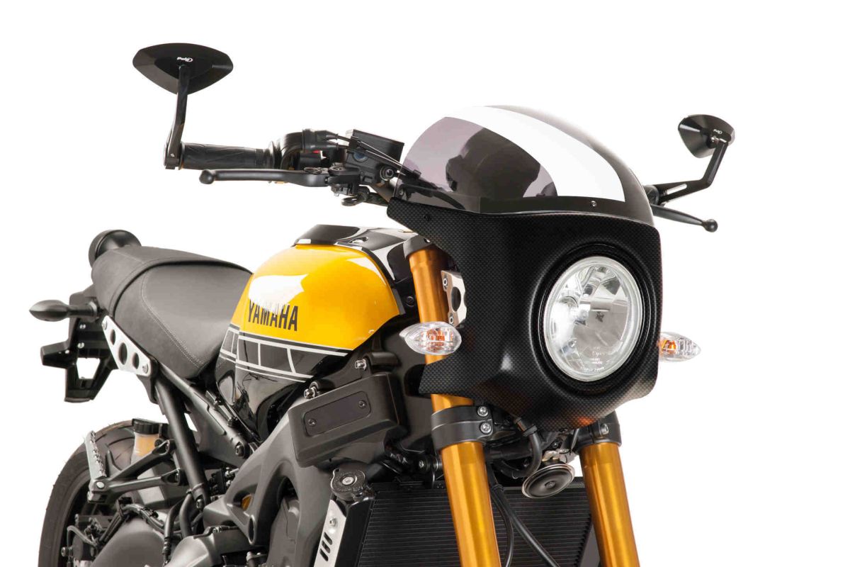 Windshield PUIG SEMI-FAIRING 9188H carbon look smoke